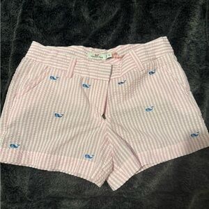 Vineyard Vines Pink Striped  Shorts Girls 12